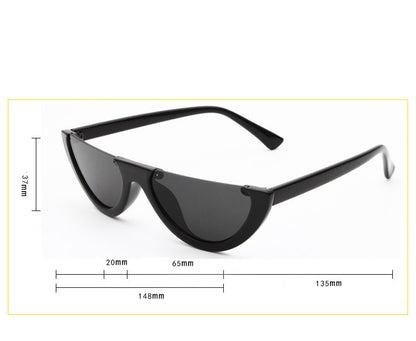 Half-rim Glasses Small Frame Party Personality