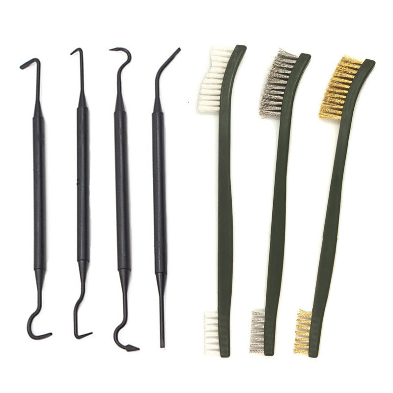 Gun Brush Polishing Decontamination Copper Wire Brush Utility Brushes Cleaning Brush Set
