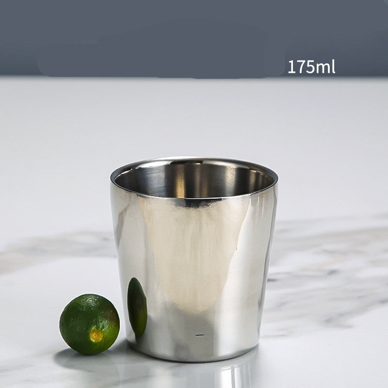 Stainless Steel Double Beer Mug Korean Style
