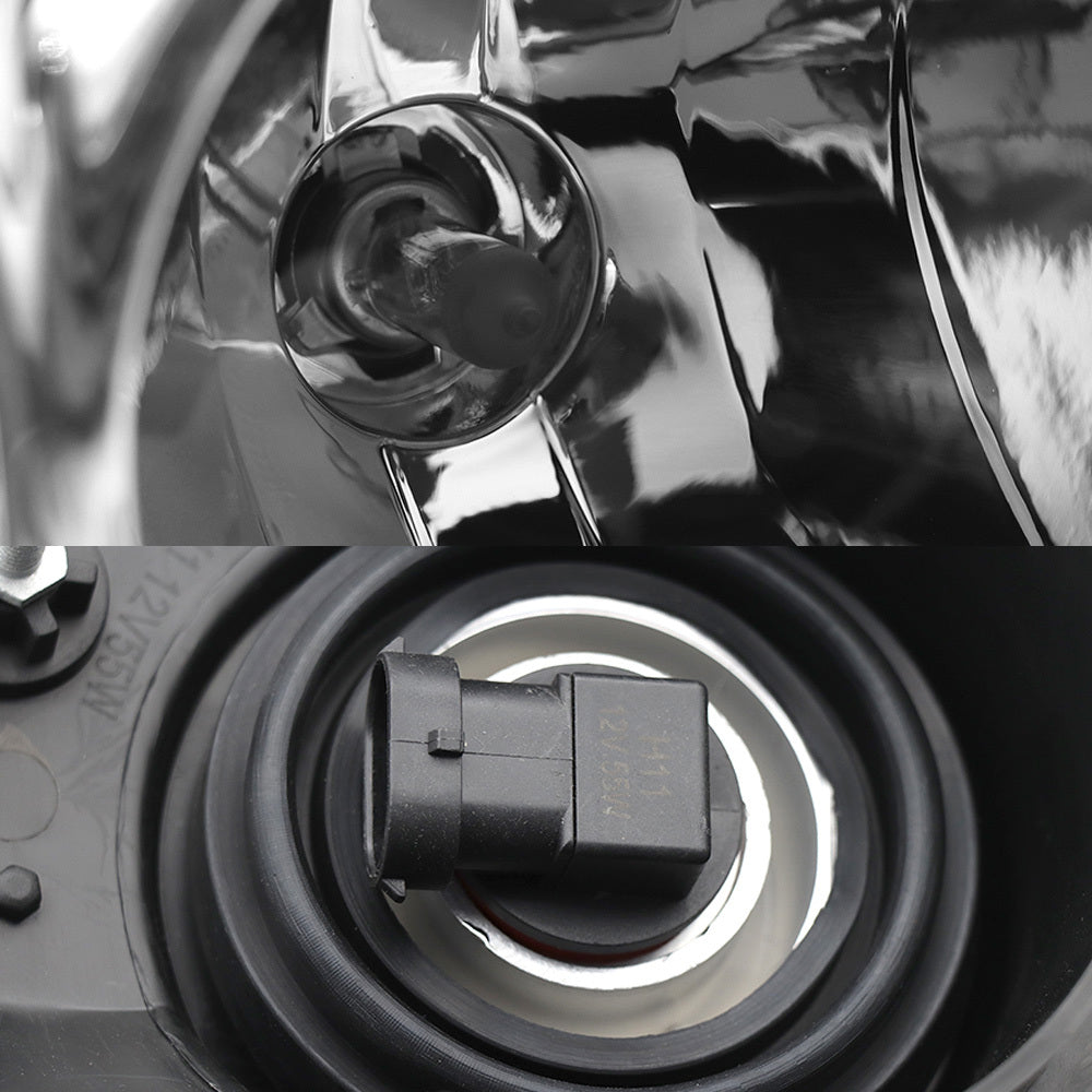 Chrome Headlights Compatible With 2008-2016 Freightliner Cascadia With Halogen Bulbs Passenger Side,Right Light