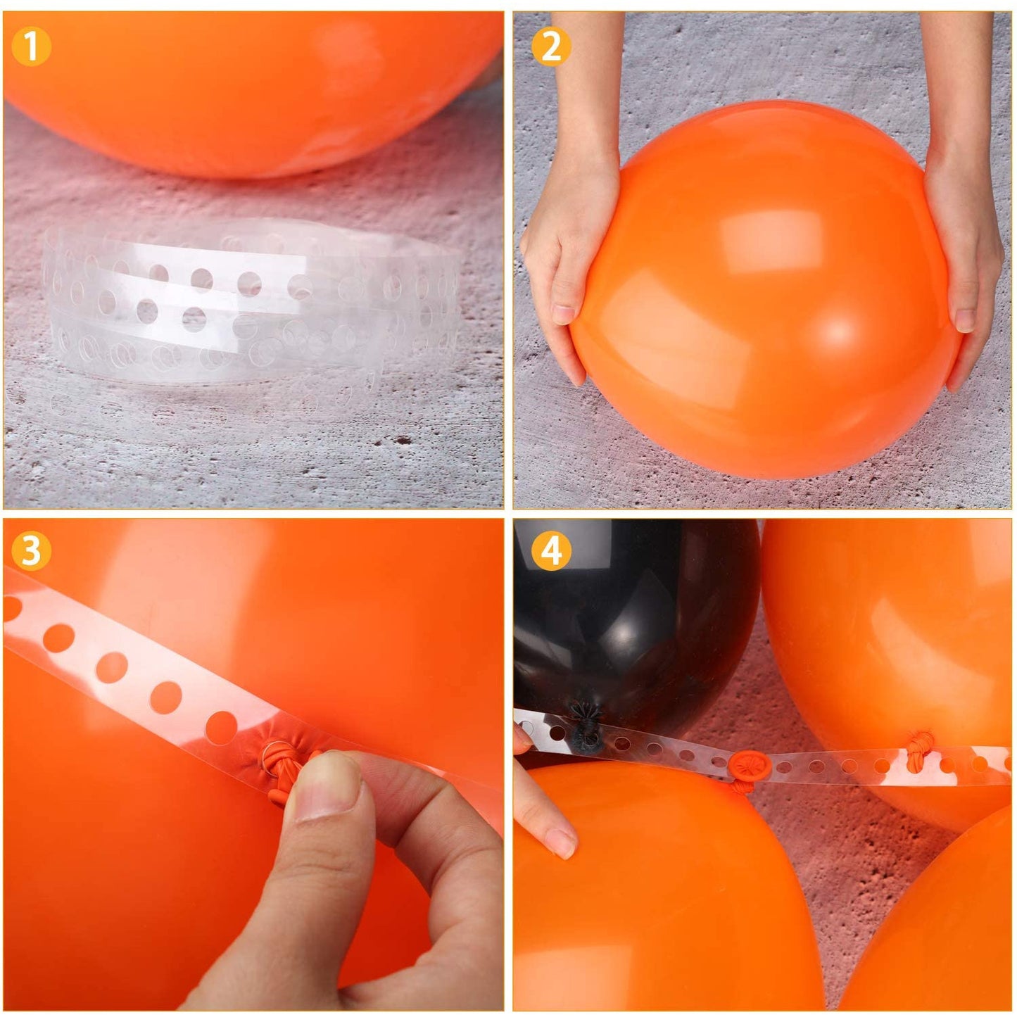 Bat Sticker Halloween Black Orange Party Decoration