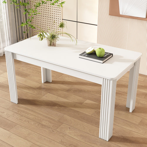 4 Seater Dining Room Table, MDF Wood Rectangle Modern Kitchen Dining,Room Furniture Unit, Small Kitchen Table,Coffee Table,Small Table For Home