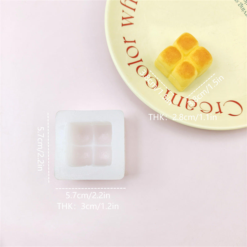 Creative Replica Bread Silicone Fondant Cake Decoration Tool DIY Handmade Pinch Mold
