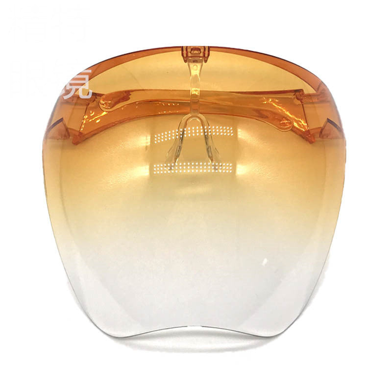 Face Screen Anti-droplet Anti-fog Windproof Eye Protection Dustproof Lampblack Mask Transparent Full Face Head Cover