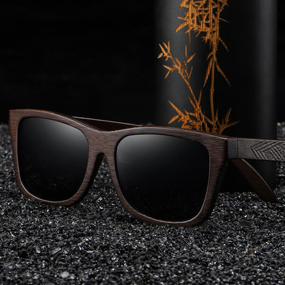 Pattern Leg Spring Hinge Polarized Sun Glasses