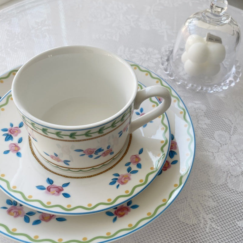 Coffee Set Pastoral Style Ceramic Coffee Cup Cup And Saucer Set