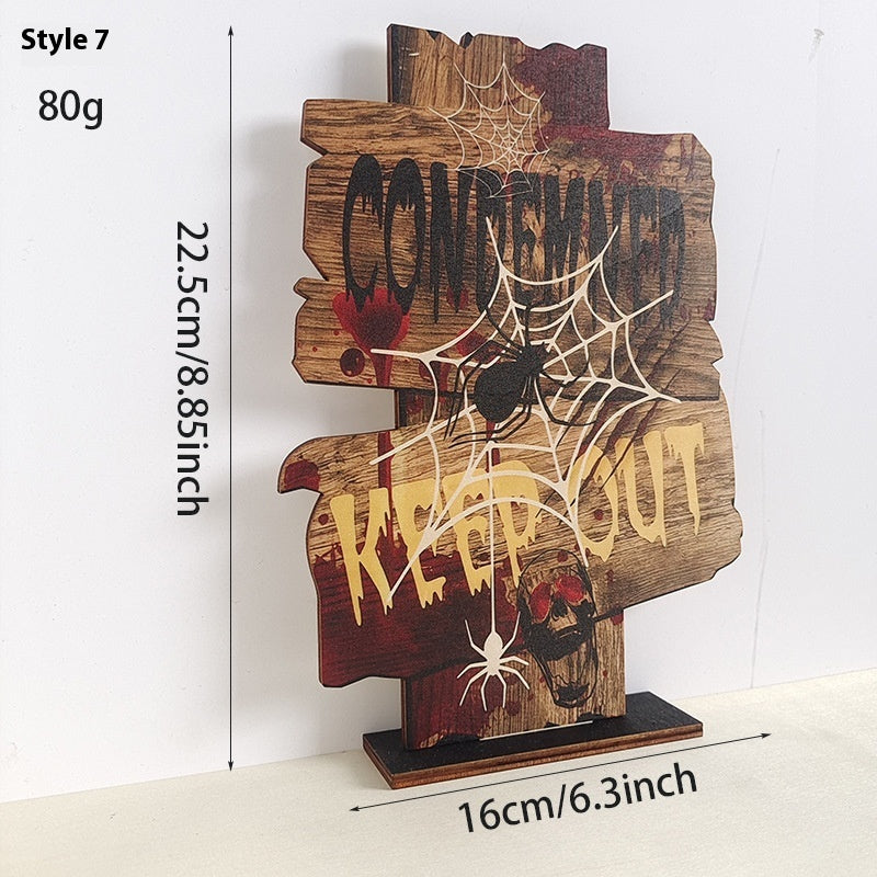 Wooden Retro Creative Decoration Halloween Decoration