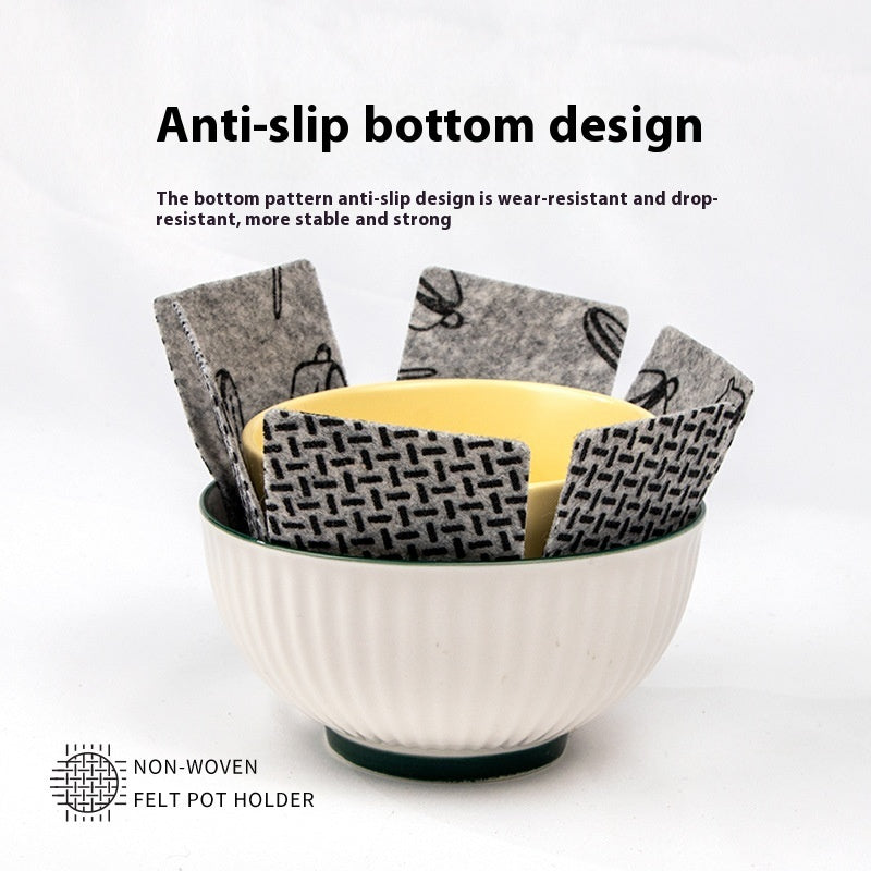 Kitchen Insulation Potholder Household Tableware Pot Anti-scratch Protective Cover