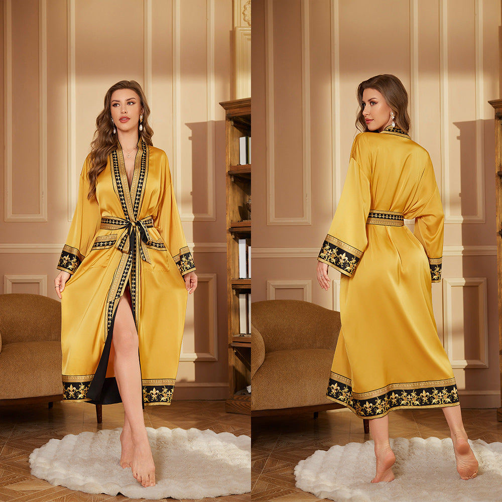 Long Robe Bathrobe Luxury Bathrobe