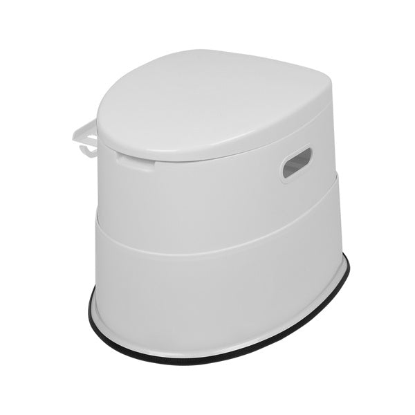 White Outdoor Toilet With Anti Slip Pad