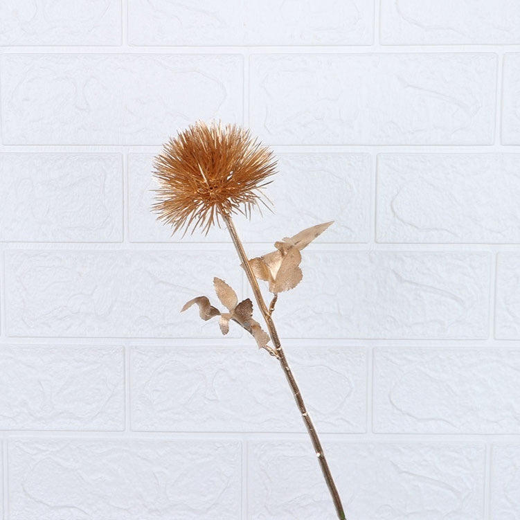 Gold Artificial Flower Bucket Lunar New Year Flower Decoration