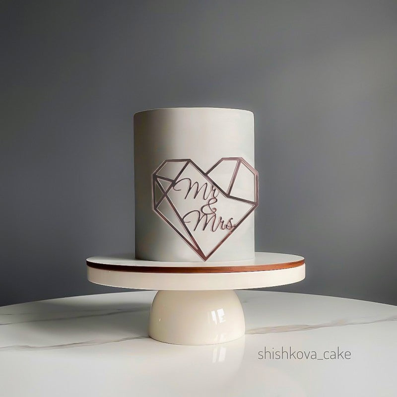 Love Wedding Proposal Acrylic Cake Insertion