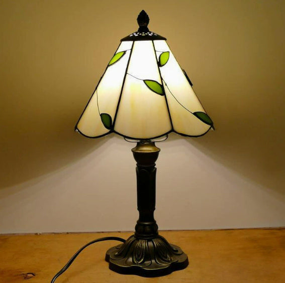 Lamp Bedroom Bedside Lamp Retro Bar Yellow Glass Lamp Resin Base Table Lamps Makeup Table Side Table Led Lights