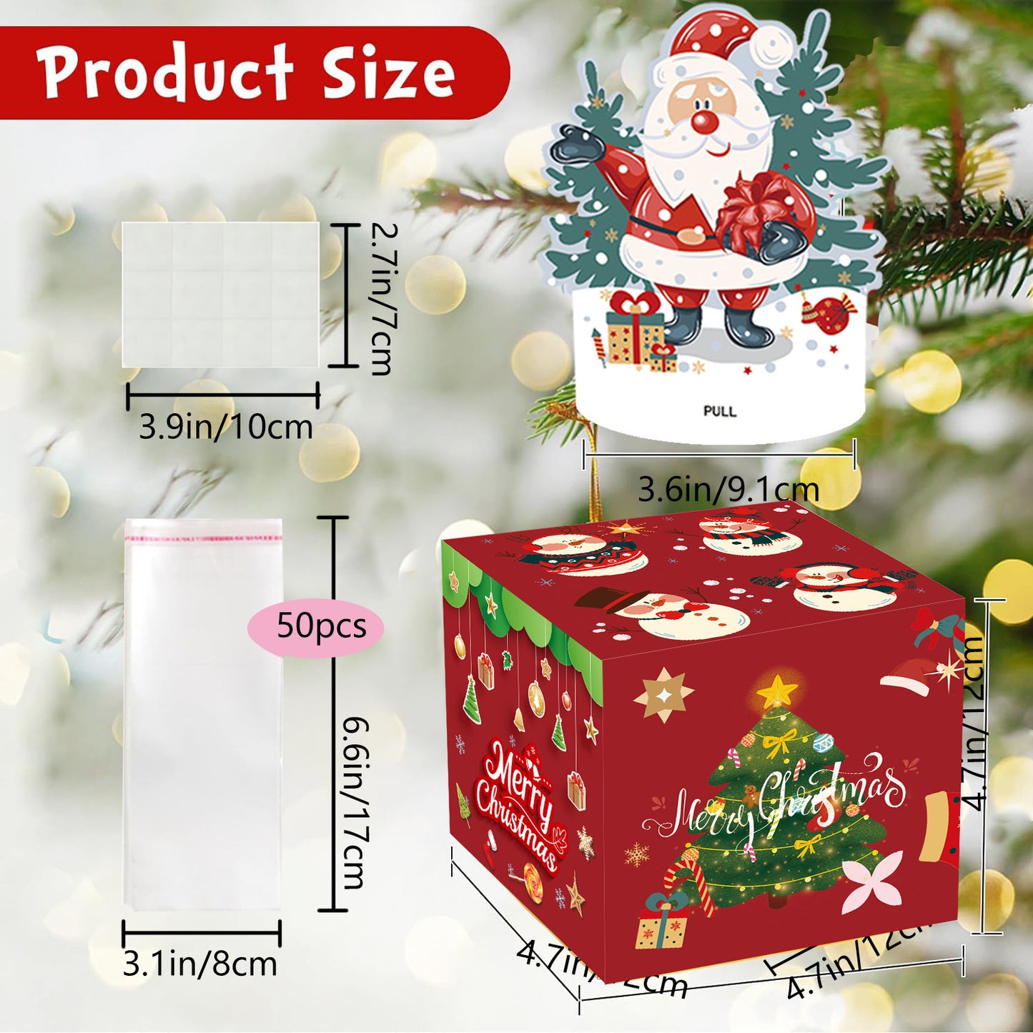 Christmas Decoration For Money Paper Box Atmosphere Layout Props