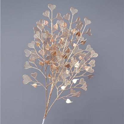 Gold Artificial Flower Bucket Lunar New Year Flower Decoration