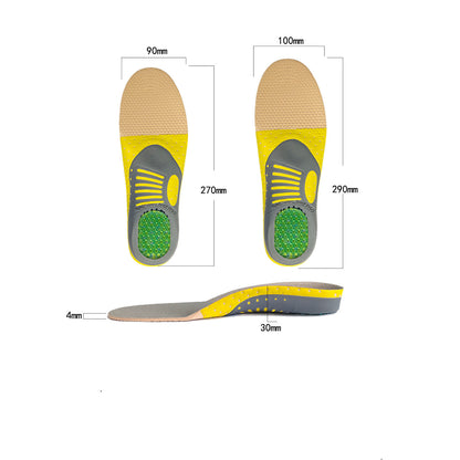 Shock Absorption Massage EVA Men's And Women's Insoles