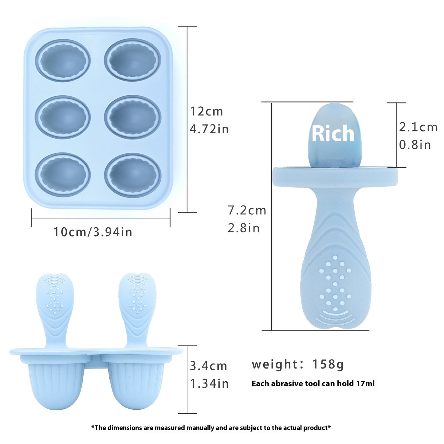 Molar Ice Cube Ice-cream Mould Food Silicone