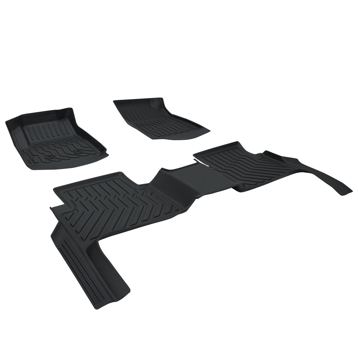 TPE Rubber Car Floor Mats For 15-22 GMC Canyon Colorado Crew Cab No Fit Extended Cab