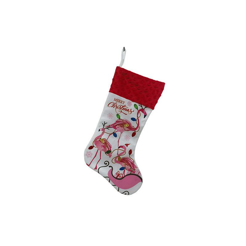 Flamingo Christmas Stockings Holiday Decoration Pendant