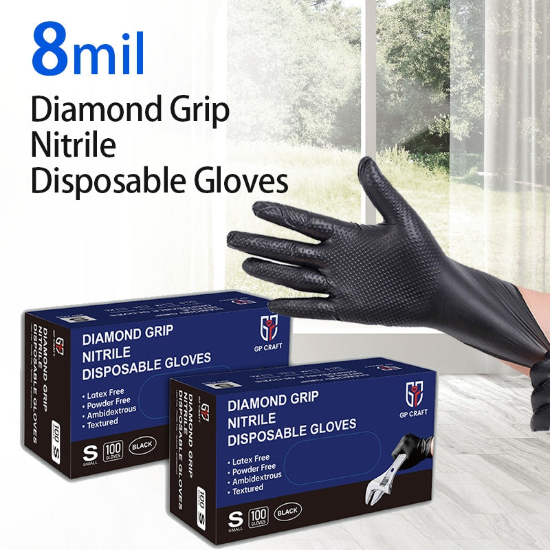 Thick Anti Slip Ding Qing Gloves GP66 Black