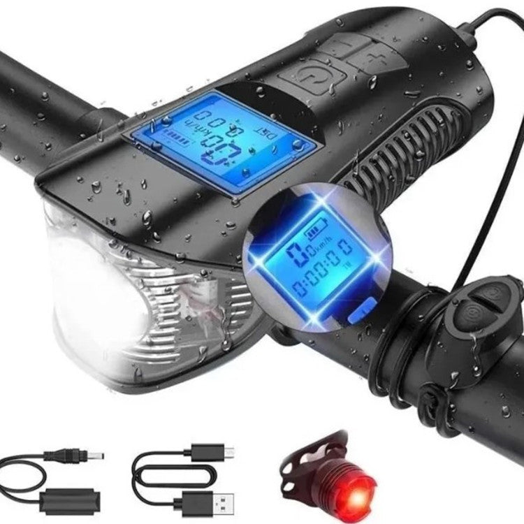 Bicycle Light Accessories USB Charging With Speaker Code Meter