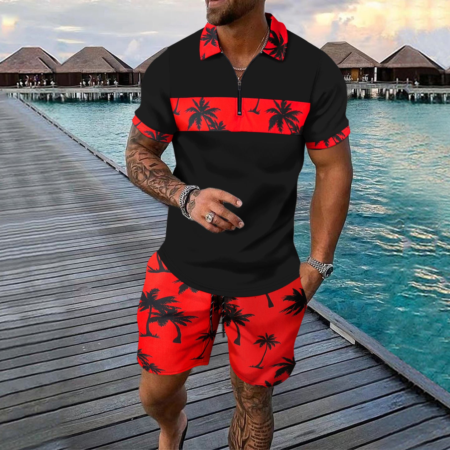 Summer New Men Leisure Set