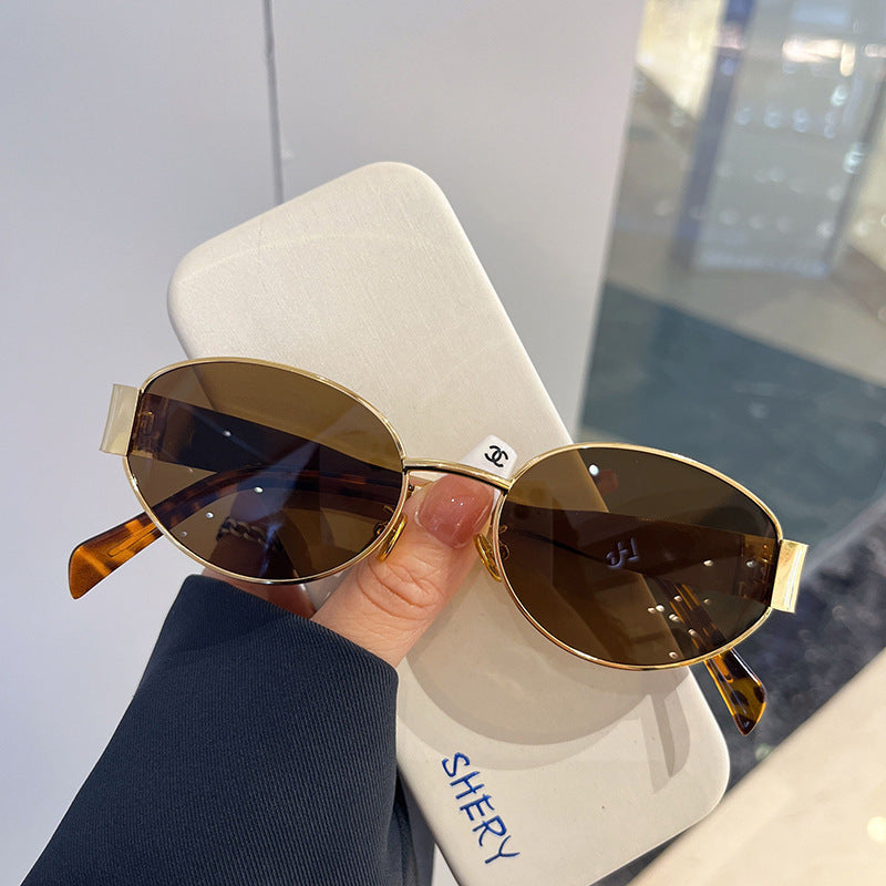 New Retro Oval Frame Glasses