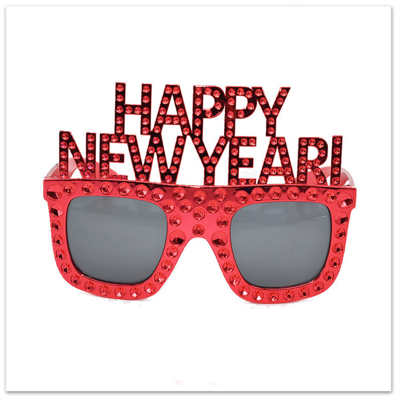 HAPPY NEW YEAR Funny Glasses NEW YEAR Party Glasses