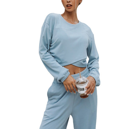 Two Piece Sports And Leisure Hoodie Set