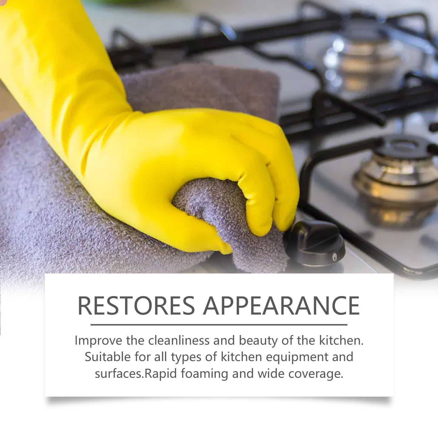 Kitchen Heavy Oil Stain Foamed Cleaner Removing Heavy Oil Stain Cleaner