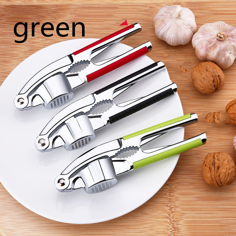 Multifunctional manual pressure garlic zinc alloy clip twist mixing garlic pounder garlic mashed garlic for stainless steel kitchen tools.