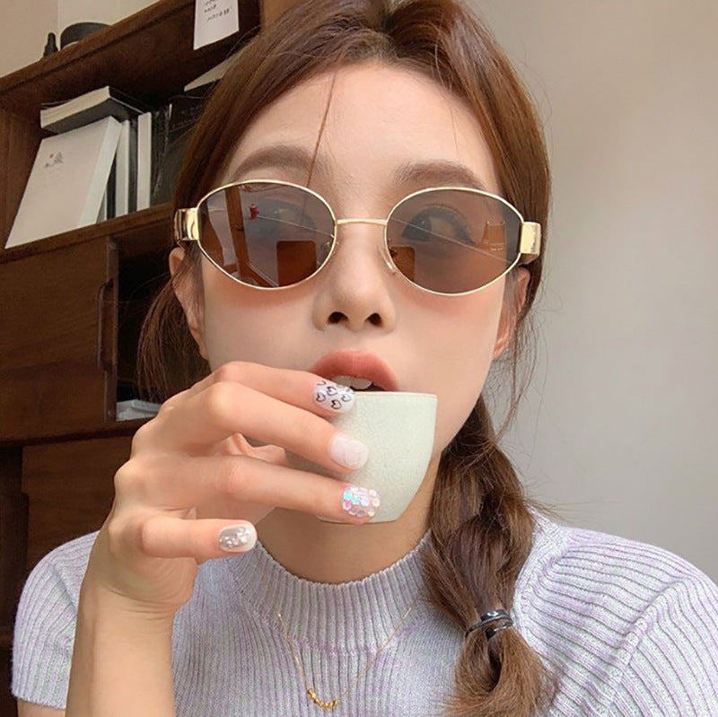 New Retro Oval Frame Glasses