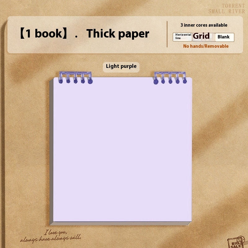 Simple Flip Up Detachable Chip Notebook