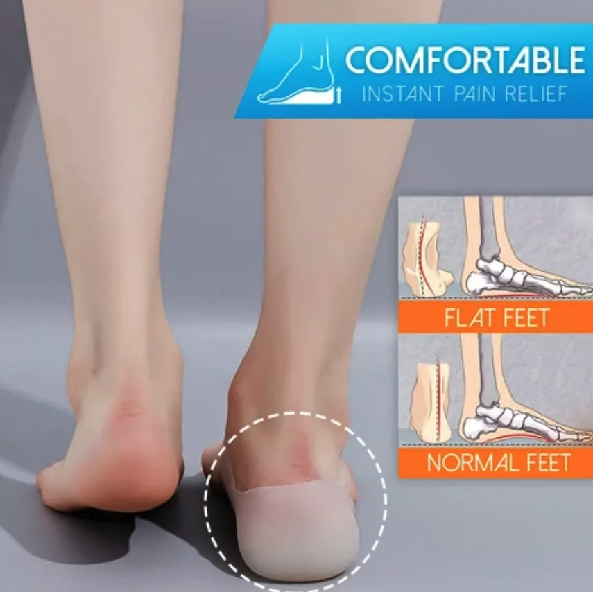 Concealed Footbed Enhancers Invisible Height Increase Silicone Insoles Pads USA