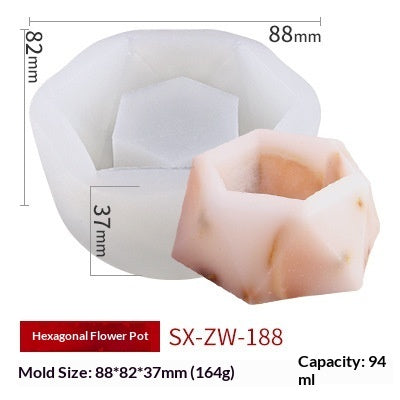 3D Succulent Silicone Candle Mold Cupcake Mold