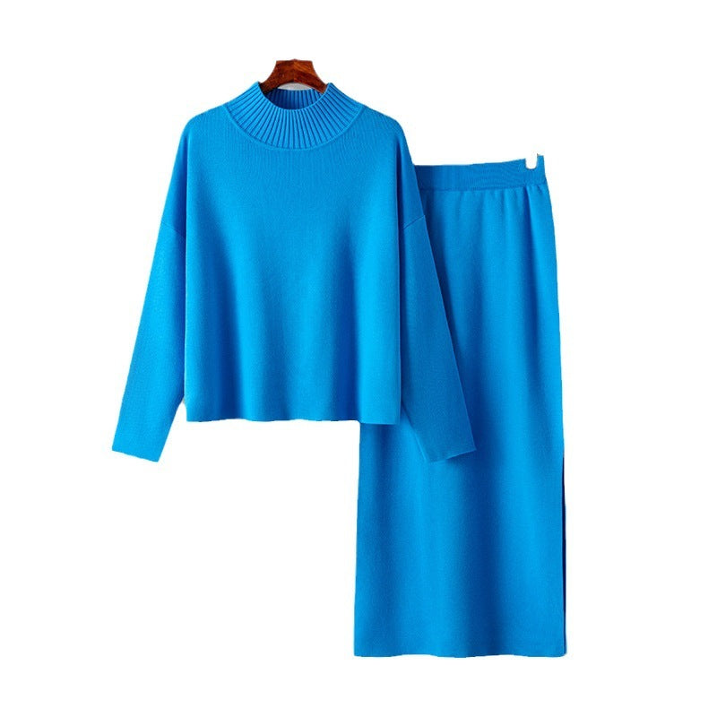 European And American Leisure Loose Fashion Long Skirt Two-piece Set