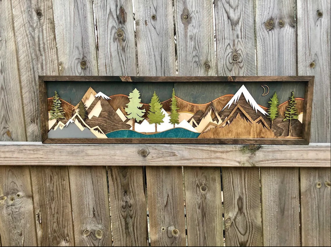 Gable Art Decoration Sunset Moon View Decoration