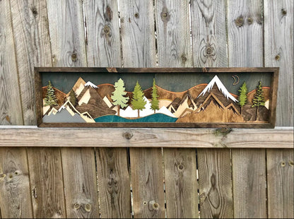 Gable Art Decoration Sunset Moon View Decoration