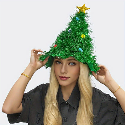 Christmas Tree Hat Decoration Photo Carnival Party Performance Festival Props