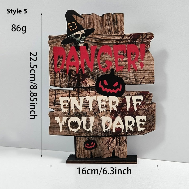 Wooden Retro Creative Decoration Halloween Decoration