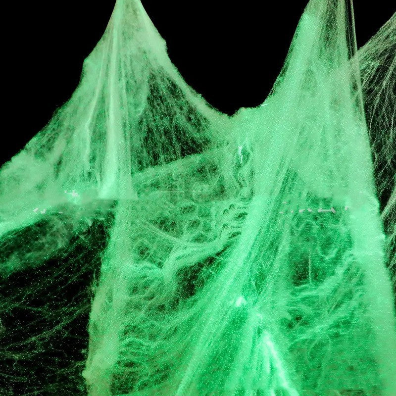 Halloween Decoration Luminous Spider Cotton Layout Decoration Props