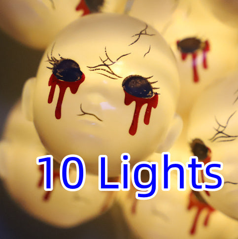 LED Halloween Decoration Atmosphere Layout Grimace Lighting Chain