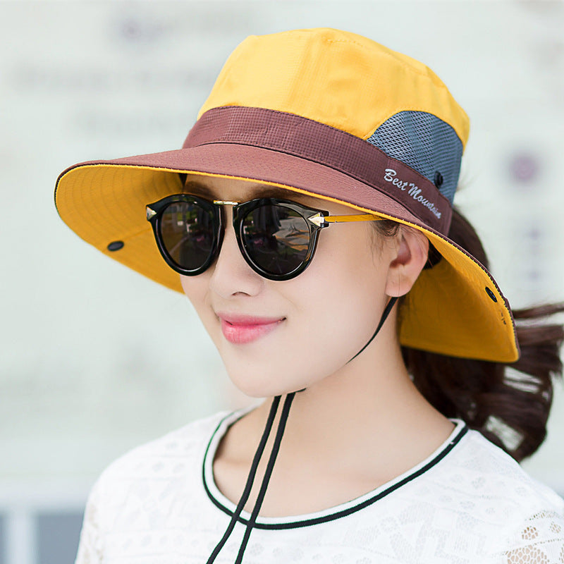 Outdoor Fisherman UPF 50 Sun Hat Bucket Summer Men Women Fishing Boonie Hat Sun UV Protection Long Large Wide Brim Bob Hiking