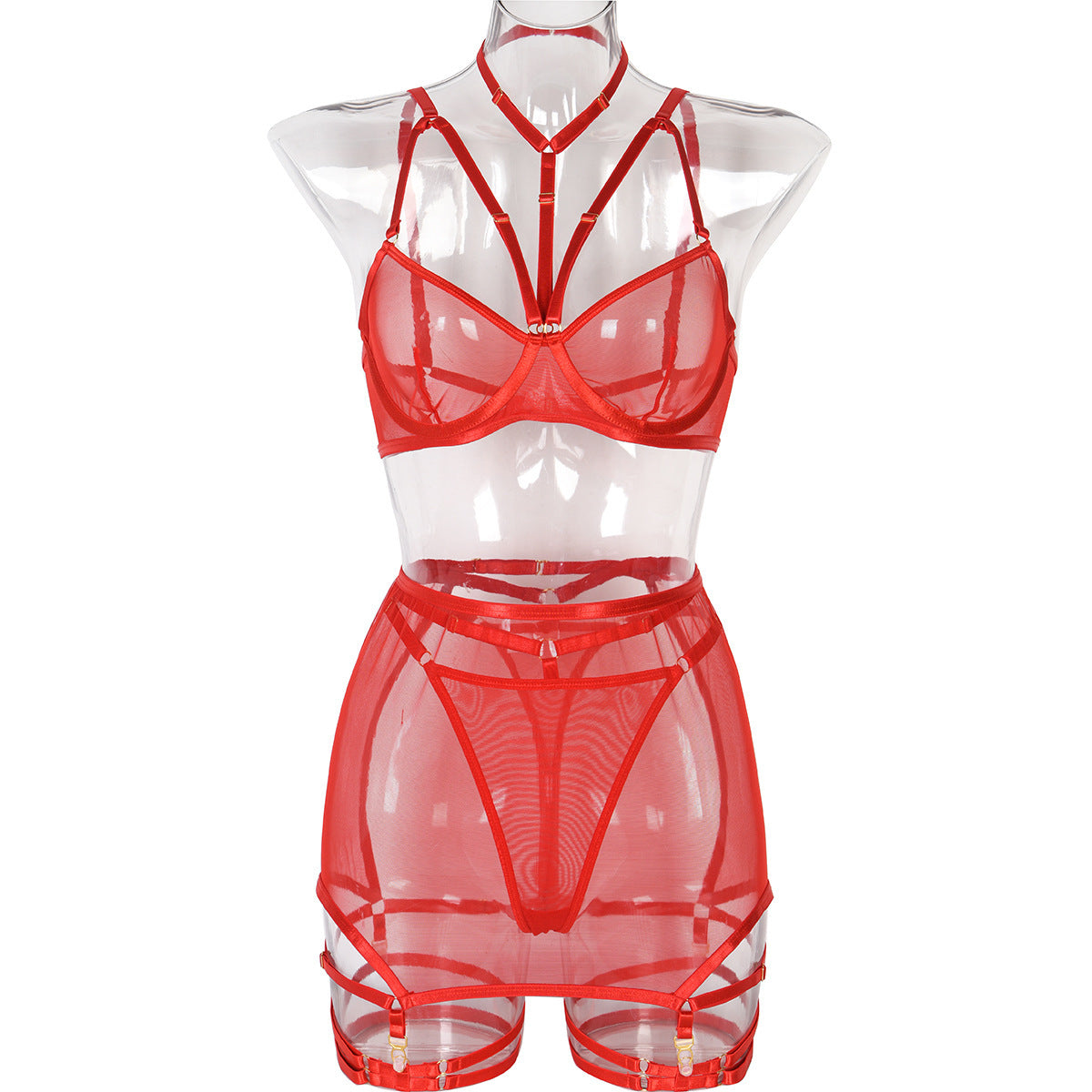Lady Sexy Underwear Three-piece Set