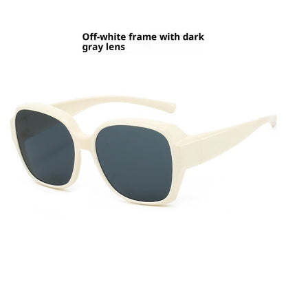 Large Rim Myopia Set Clip Polarized Sun Glasses UV Protection Driving