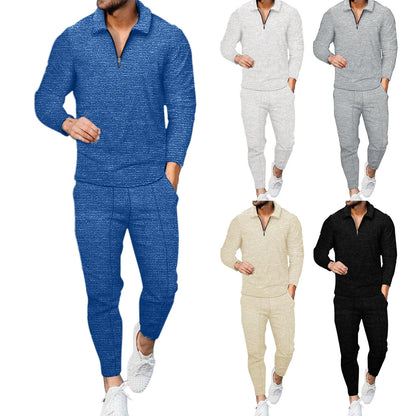 Summer Long-sleeve Pants Two-piece Sports And Leisure Men's Suit