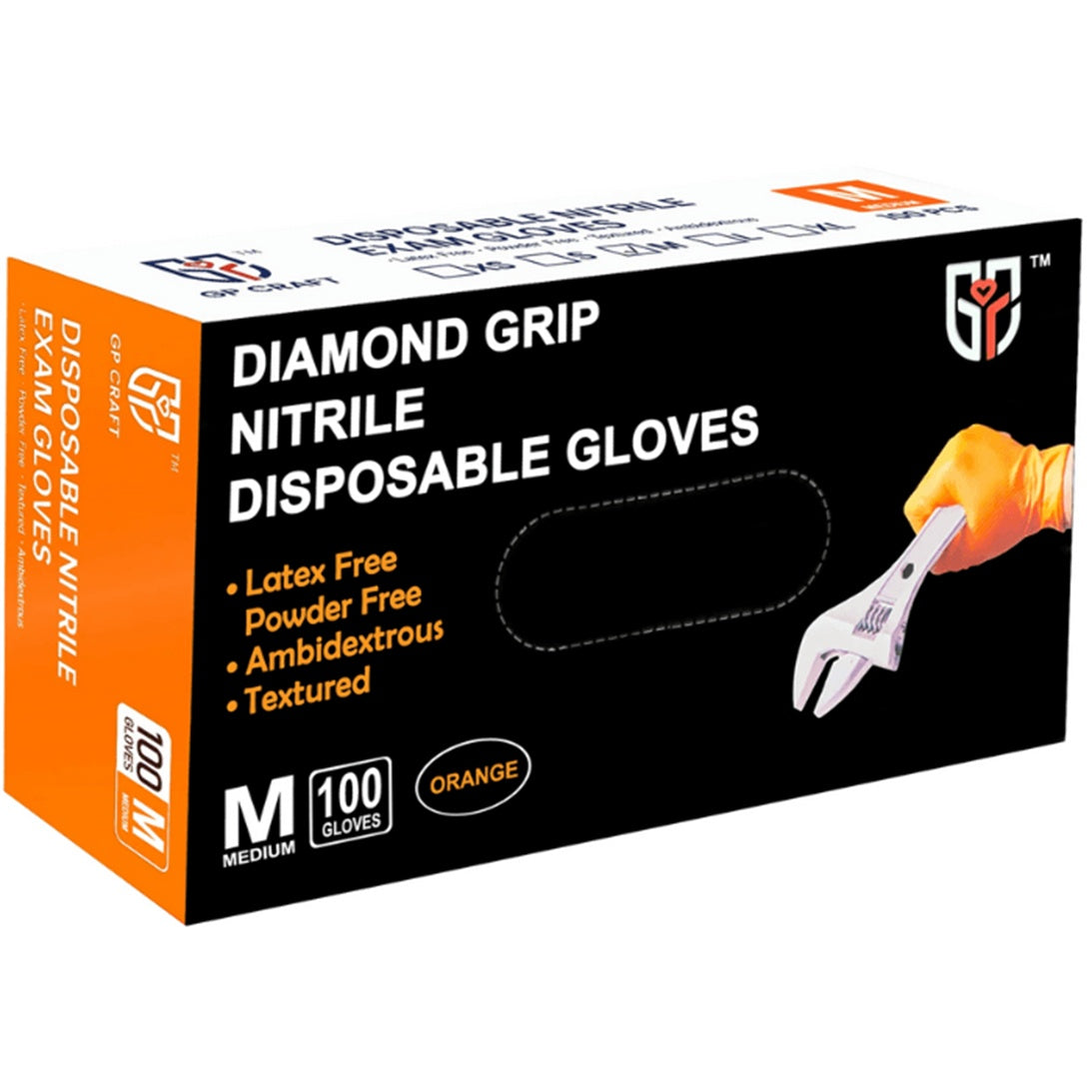 Thick Anti Slip Ding Qing Gloves In Orange