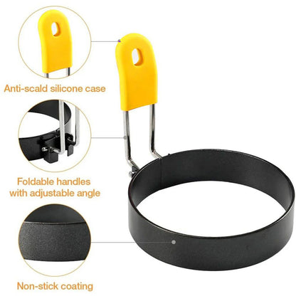 UFO STYLE Metal Fried Egg Pancake Ring Omelette Fried Egg Round Shaper Eggs Mold For Cooking Breakfast Pan Oven Kitchen