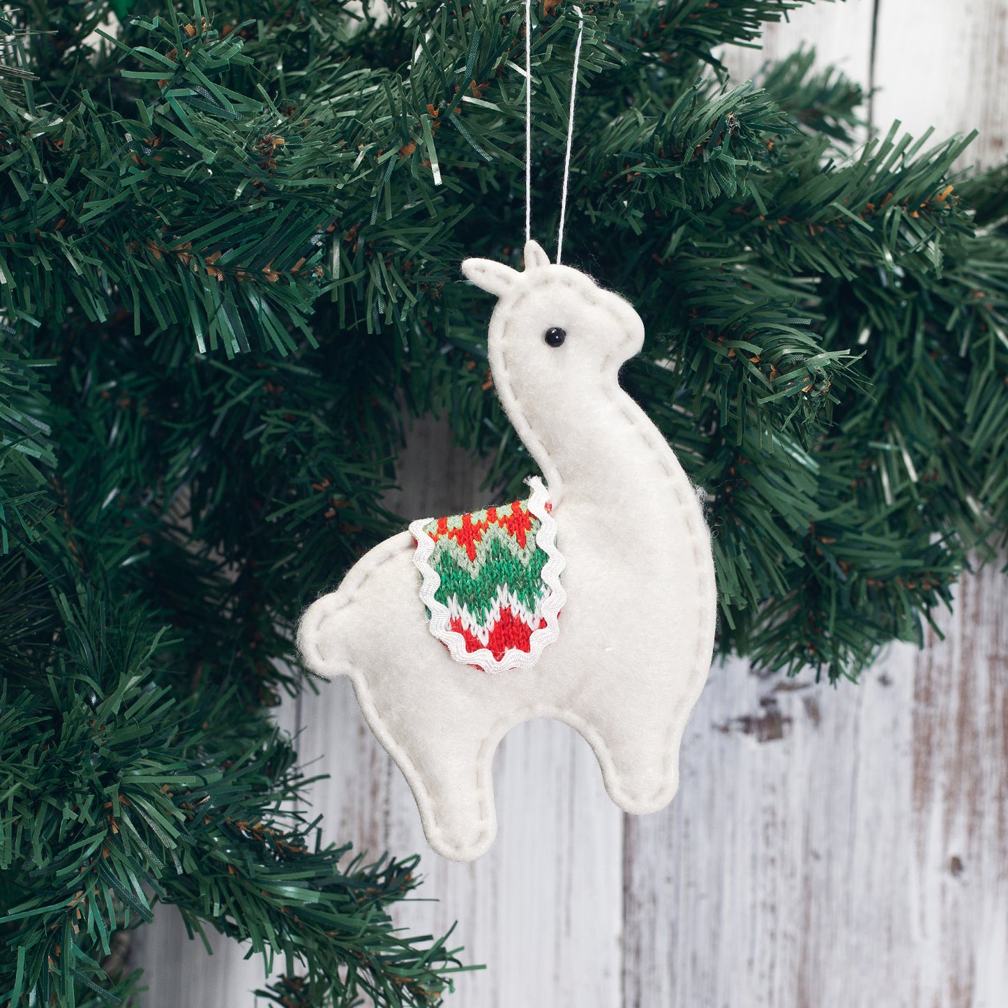 Creative Christmas Tree Alpaca Decoration Pendant Set