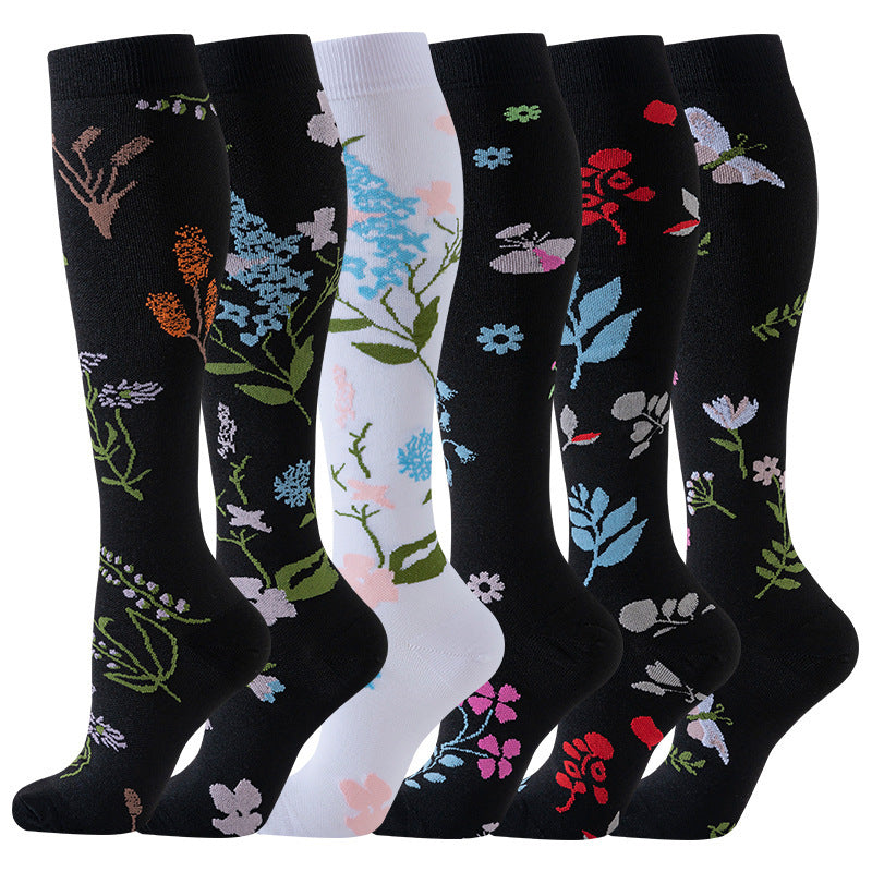 Leisure Printed Sports Pressure Socks Combination Set